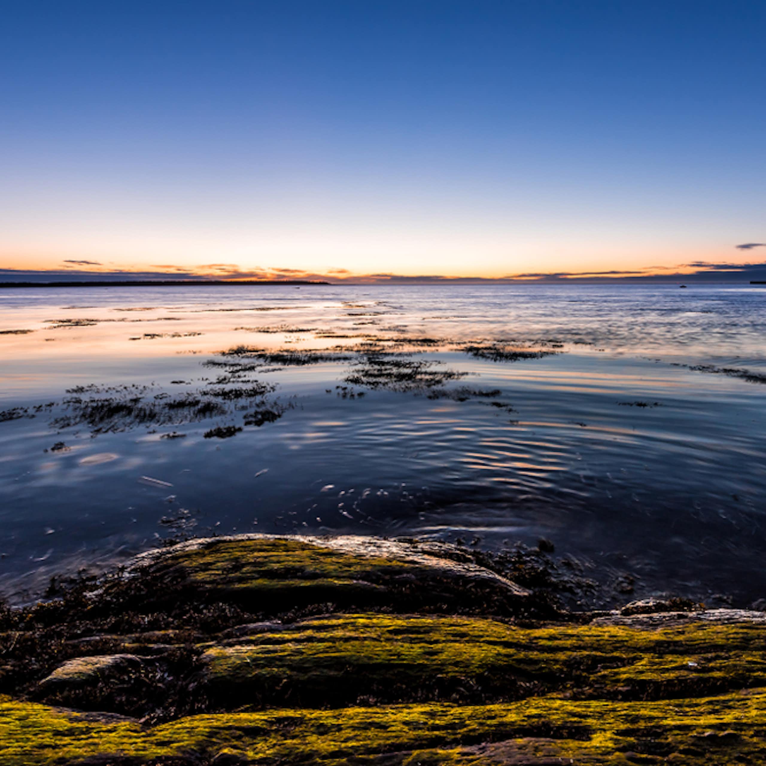 Coucher de soleil sur le fleuve