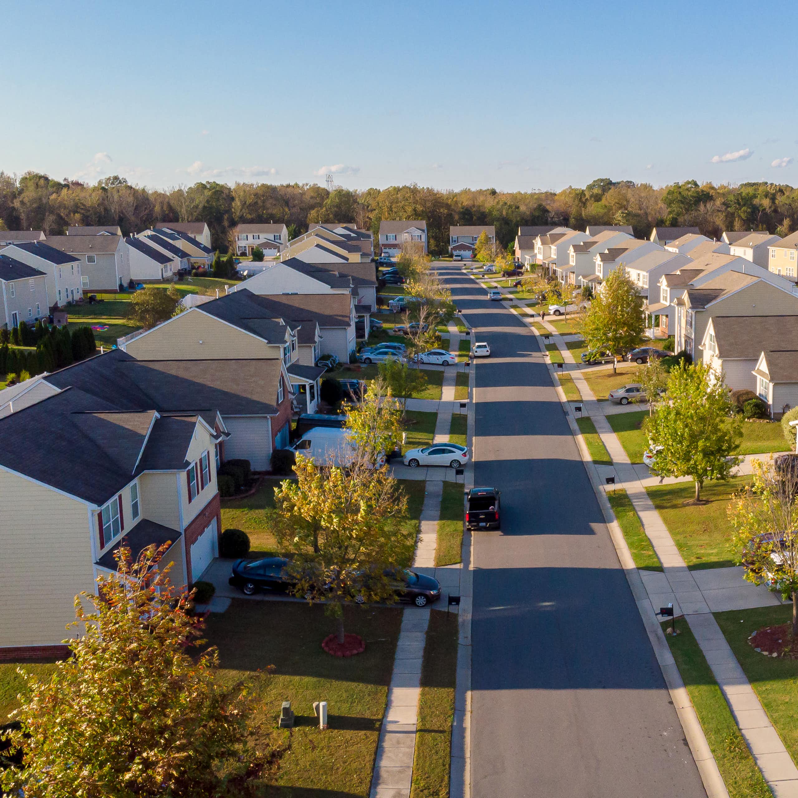 Quartier résidentiel de classe moyenne.
