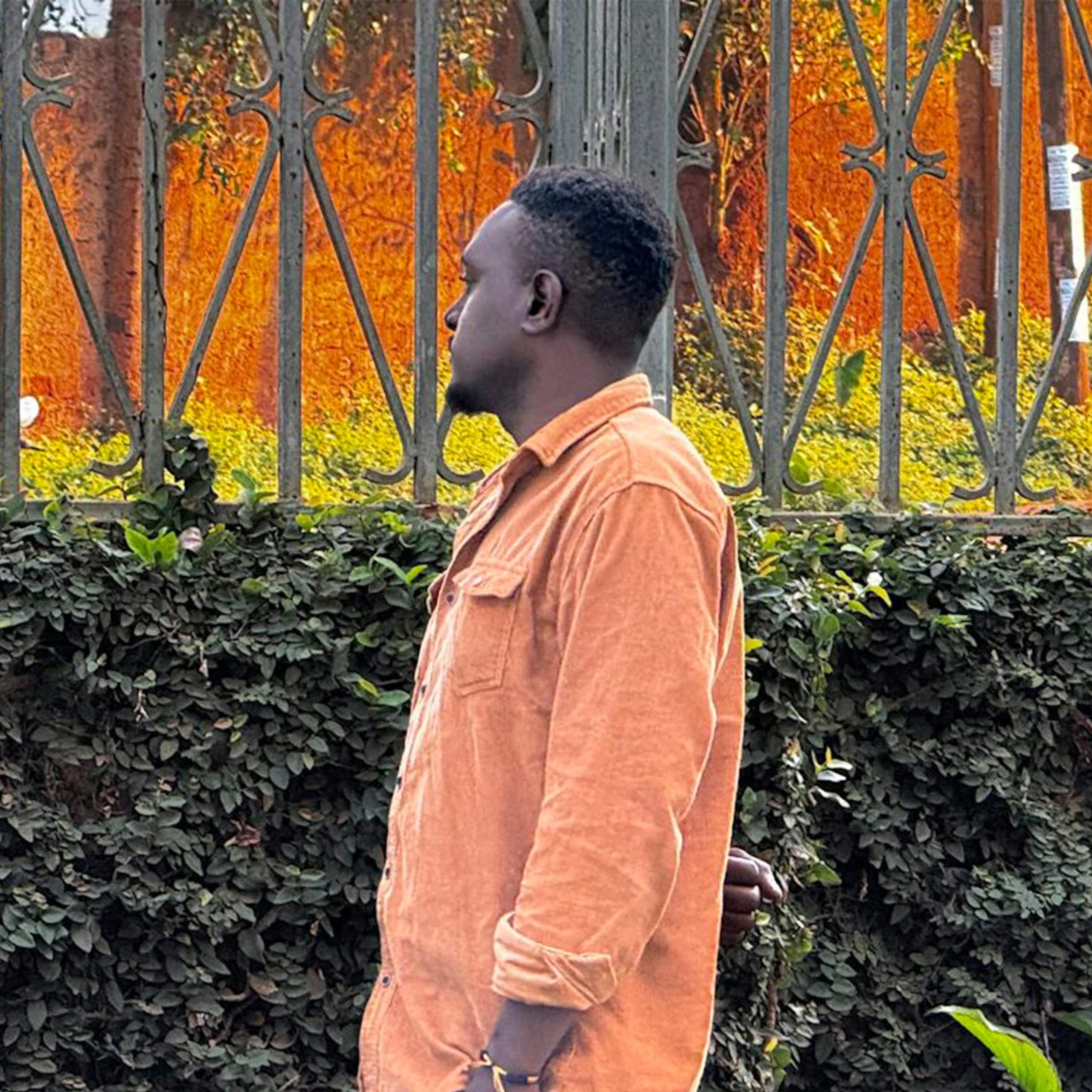 A man who was trafficked to a scam compound.