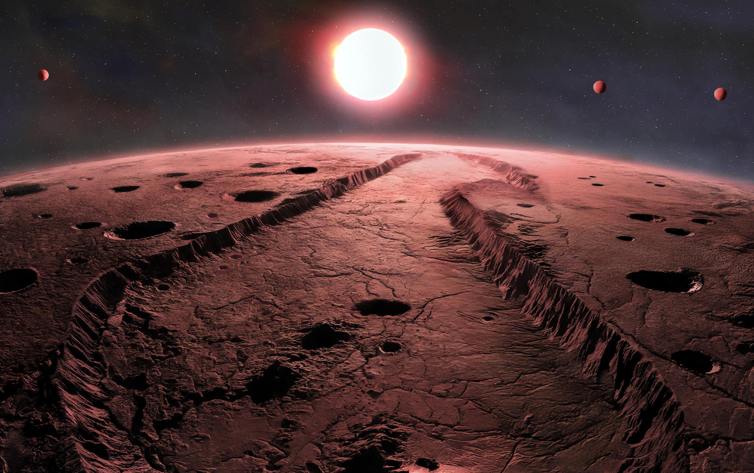 Exoplanetas da Estrela de Barnard.