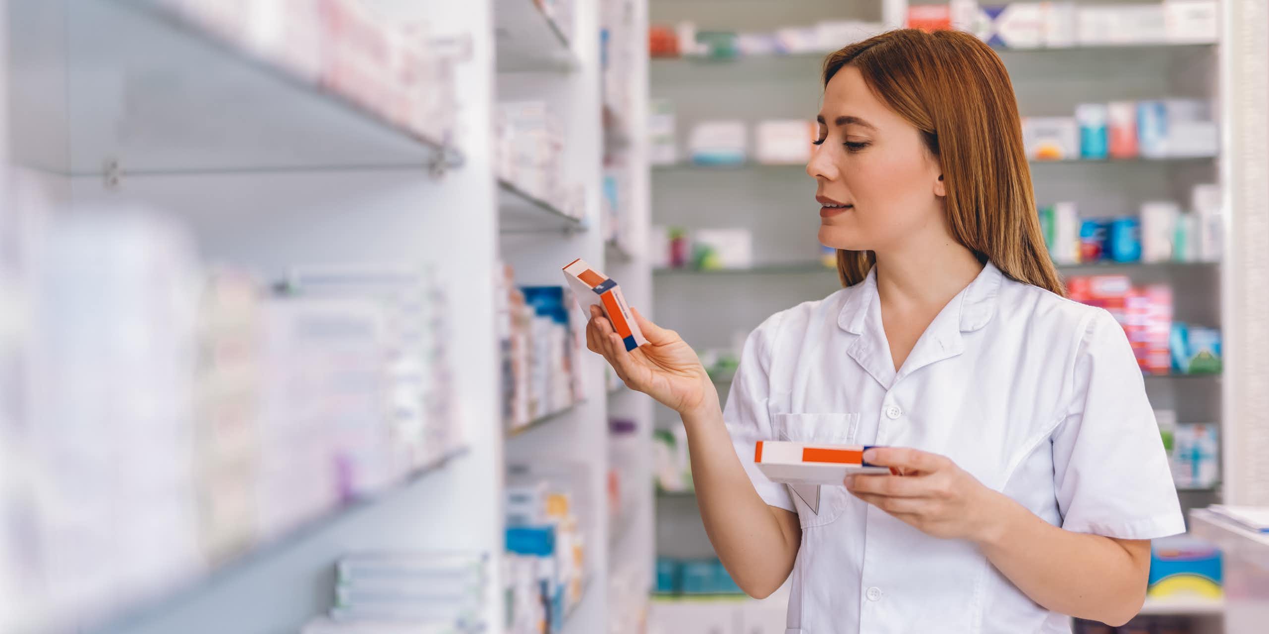 Pharmacist checks box