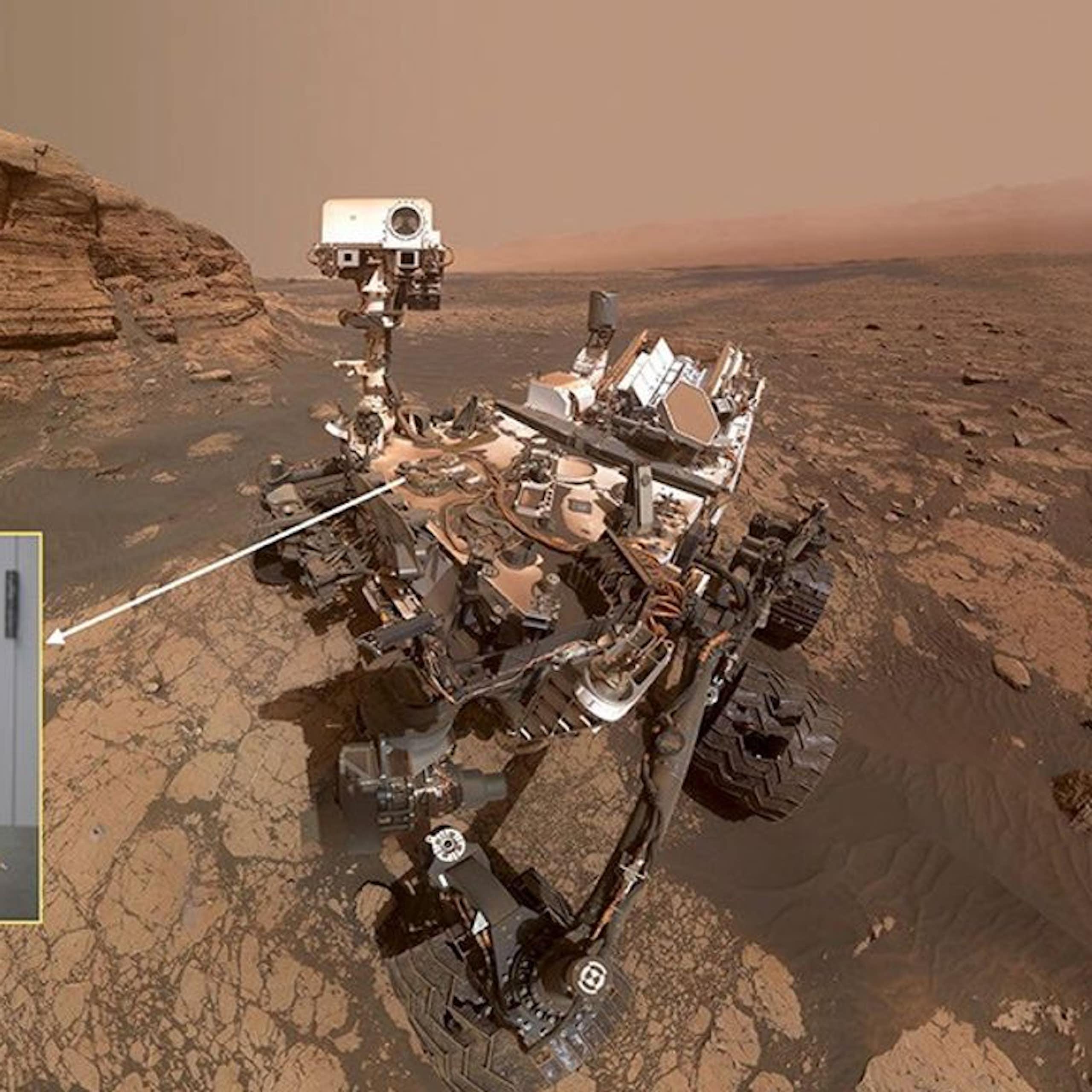 O 'rover' Curiosity na Cratera Gale